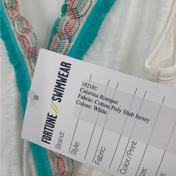 Fortune Swimwear Catarina Romper In White - Picture 3 of 7